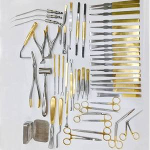 Rhinoplasty Instruments Set 50 Pcs Gold Plated Manual ENT Surgical Instruments High Quality Class I By <b>Blush</b> Surgical - Product Image 1