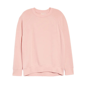 Sweat-shirt personnalisé à col rond en molleton de coton, manches longues, léger, mode hiver, vêtement décontracté, teinture unie, vente en gros - Product Image 6