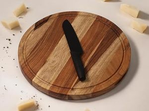 Planche à découper en bois pour la cuisine, résistante au lave-vaisselle, écologique, design rectangulaire, épaisseur 1,5 cm, idéale pour les fruits - Product Image 2