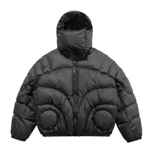 Nouvelle conception de veste matelassée à capuche pour homme, OEM ODM, logo personnalisé, veste d'hiver chaude, fabricant de vestes matelassées de haute qualité - Product Image 5