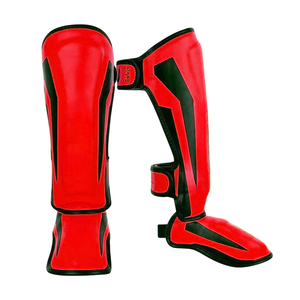 Protège-tibias de compression MMA en néoprène, manchon de protection pour le tibia et le cou-de-pied, protège-jambes de kickboxing pour équipement d'arts martiaux - Product Image 6