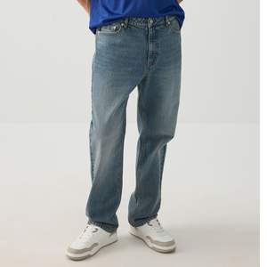 Jeans de Mezclilla Premium al por Mayor, Personalizados, Estilo Desgastado, Pierna Ancha, Cintura Alta, Corte Regular, Casual Elegante, Transpirables y a la Moda - Product Image 5