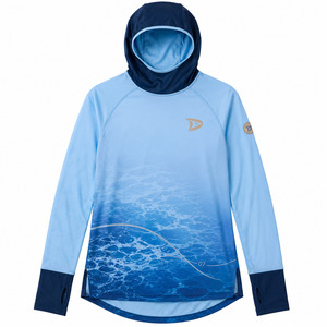 Full Coverage Muslim <b>Swim</b> Tunic Long Sleeve Hooded Modest Swimwear <b>Top</b> Rashguard Shirt Beachwear 1 Piece UPF 50+ - Product Image 1