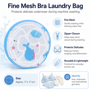 Bolsa de lavandería de malla fina para ropa interior protectora, para lavar prendas delicadas como la ropa de bebé. - Product Image 3