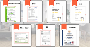 กันน้ำพื้นคลิก SPC 4-8มม. ติดตั้งง่ายกระเบื้องไม้พีวีซีออกแบบ WPC สำหรับใช้ในบ้านสำนักงานการออกแบบกราฟิกสไตล์การออกแบบ - Product Image 6