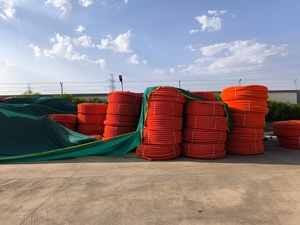 ท่อพลาสติก HDPE สีส้มแบบลูกฟูก ขนาดใหญ่ ทรงกลม ผนังสองชั้น สำหรับระบายน้ำ - Product Image 1