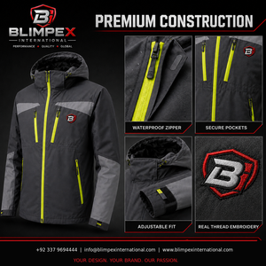 Blouson Bomber Technique Homme Personnalisé Imperméable Respirant Coupe-Vent à Capuche Fourrée pour Extérieur, Vêtement de Travail OEM en Gros - Product Image 4