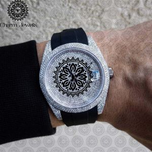 Charm Jewells Montre de sport pour homme, cadran de 40 mm, bracelet en acier inoxydable, boucle de 20 mm, mouvement mécanique, résistant à l'eau 10 bars, date automatique - Product Image 1