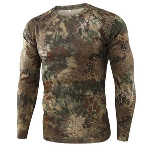 Sweat-shirt de chasse pour hommes, camouflage, pull-over tactique respirant et chaud en toile polyester/coton, vêtements d'automne - Product Image 6