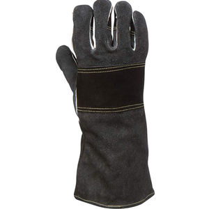 Guantes de Soldadura de Cuero Vacuno Marrón Resistentes al Calor, Impermeables, Antideslizantes, Duraderos y Personalizables - Product Image 3