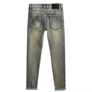 New Style Fashionable Design <b>Denim</b> Pants Best <b>Material</b> Personalized Cheap Price Slim Fit Breathable Custom Men's Jeans Pants - Product Image 2