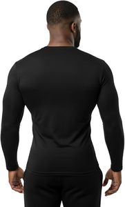 เสื้อยืดออกกำลังกายแบบรัดรูป Compression Fit Pro ผ้าไร้ตะเข็บ เสื้อผ้ากีฬาสำหรับมืออาชีพ โพลีเอสเตอร์ เสื้อยืดผู้ชาย เทคโนโลยี Cool Pass - Product Image 3