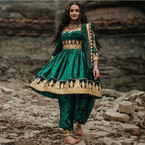 Afghan Kuchi <b>Dress</b> With Handmade Tribal Traditional Embroidered <b>Dress</b> For Women Festival Pashtun Culture Afghan Kuchi <b>Dress</b> - Product Image 4