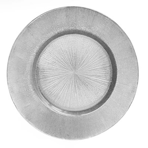 Assiettes de présentation rondes élégantes à motif soleil doré pour événements et hôtels – Vaisselle dorée métallique en gros - Product Image 6