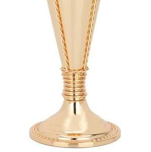 Porte-encens conique moderne en or, Mabkhara décorative en métal poli avec détail en corde pour le Ramadan et la fragrance d'intérieur - Product Image 4