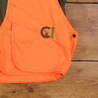 Gilet de chasse haute visibilité orange personnalisé pour homme, léger, respirant, pour activités de plein air, avec porte-cartouches et poches