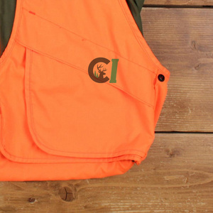 Chaleco de Caza Naranja de Alta Visibilidad Personalizado para Hombre, Ligero, Transpirable, para Deportes al Aire Libre, con Portacartuchos y Bolsillos - Product Image 6