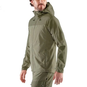 Men's Winter Sporty Lightweight Waterproof Breathable Windbreaker Jacket Zipper Front <b>Hooded</b> Quick Dry Outdoor <b>Raincoat</b> Pockets - Product Image 3