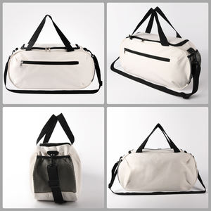 New Arrival Custom Logo Adjustable Large Capacity Personalized <b>Canvas</b> Travel <b>Bag</b> Fashion Weekend <b>Duffle</b> <b>Bag</b> With Zipper Clor - Product Image 2