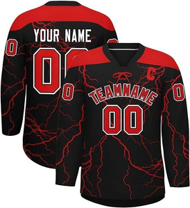 Camiseta de Hockey sobre Hielo Profesional, Uniforme de Equipo Personalizado, Camiseta de Hockey Sublimada, Ropa Deportiva al por Mayor, Fabricación OEM - Product Image 6