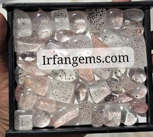 Cabochons de quartz Super Seven 100 % naturels de haute qualité pour la fabrication de bijoux, taille mixte, coupe ovale, pierres précieuses en vrac, Rajasthan Irfan Gems - Product Image 2