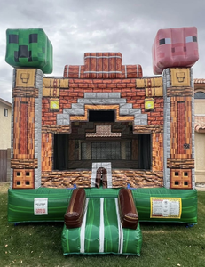 Vente flash - Château gonflable sur le thème de <span class=keywords><strong>Minecraft</strong></span> - Bouncer personnalisé pour location de fête - Product Image 4