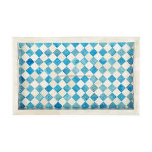 Personnalisé de haute qualité fabriqué à la main en bois naturel incrustation d'os plateau de service rond plaqué pour la maison Restaurants hôtels directement - Product Image 1