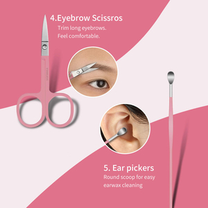 Professional Salon Manicure Kit 15pc Pedicure <b>Set</b> with 4 in 1 <b>Nail</b> Clipper High Carbon Steel Instruments Bag Competitive Price - Product Image 6