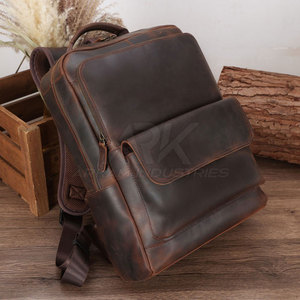 Mochila de Cuero de Lujo, Mochila de Cuero Vintage, Mochila de Cuero Premium, Bolsa Organizadora Inteligente - Product Image 3