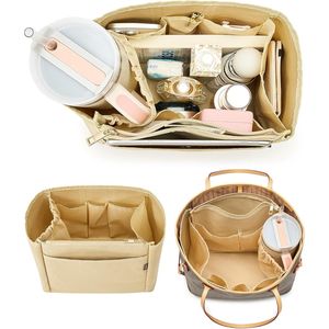 Organizador de Bolso Tote para Mujer con Cierre, Compatible con Neverfull, Marca Stanley Cup Holder Insert - Product Image 1