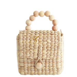 Mini Straw Crossbody <b>Bag</b> For Women Small Rattan <b>Bag</b> <b>Wicker</b> Hobo <b>Bag</b>, Mini Tote <b>Bag</b> With Top Handle Bamboo Beads - Product Image 6