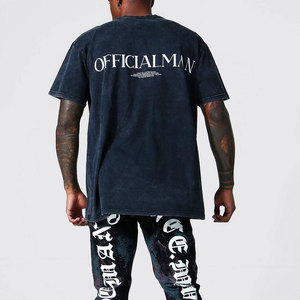 Camiseta de algodón 100% de alto gramaje (220 GSM) con lavado ácido, estampado DTG, estilo oversized, gráfico vintage, hip hop y streetwear, OEM/ODM - Product Image 2