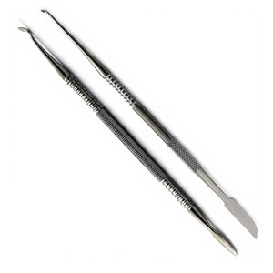 Ensemble de 2 outils de sculpture et de façonnage de cire dentaire en acier inoxydable, instruments dentaires professionnels pour usage hospitalier - Product Image 2