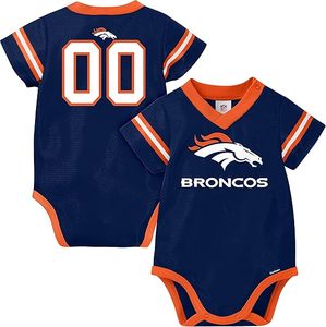 Body de Jersey para Bebé de los Angeles Chargers, Azul Malla, Número 00 Personalizado, Traje Deportivo - Product Image 3