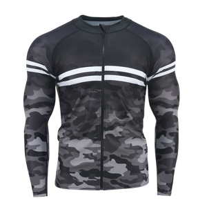 Chemise de compression personnalisée à manches longues avec fermeture éclair, fabricant OEM - Product Image 4