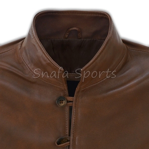 Modern Slim Fit Men <b>Leather</b> <b>Jacket</b> Stylish Comfortable Warm <b>Winter</b> <b>Leather</b> <b>Jackets</b> For Streetwear Fashion - Product Image 4
