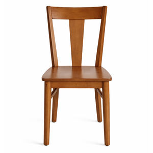 Chaise de salle à manger classique en teck de style mi-siècle avec dossier en T, qualité supérieure, résistante à l'eau, pour villa, hôtel, cuisine écologique, appartement - Product Image 1