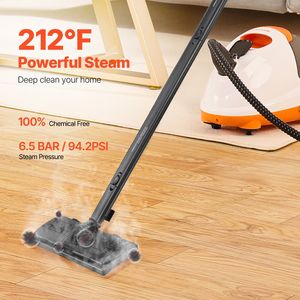 2000W macchina per la pulizia multiuso di rotolamento grande serbatoio di acqua 51 oz 27 accessori per uso domestico pulitore a vapore - Product Image 4
