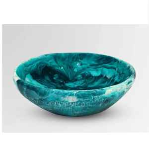 Nuevo Tazón de Madera con Diseño de Esmalte de Colores, Tazón de Ensalada de Madera de la Mejor Calidad, Tazón de Ensalada de Resina con Diseño Personalizado, Tazón para Servir Alimentos - Product Image 3