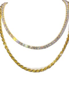 Cadena de Oro Estilo Hip Hop con Diamantes de Imitación y Moissanita, Tipo Cubana, para Compromiso, Boda, Certificación IGI, Venta al Por Mayor - Product Image 3