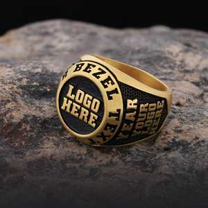 Bague d'École BOJ 026 Personnalisée en Argent et Diamant, Bague de Diplôme Universitaire Unisexe, Cadeau pour Fêtes et Occasions Spéciales, Prix Bas - Product Image 6