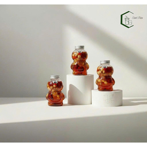 400ml PET <b>Plastic</b> Bottle with Aluminum Screw <b>Cap</b> Cartoon Shape Made in Vietnam for Beverage Packaging in Asia - Product Image 3