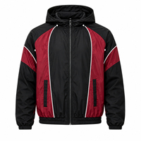 Ensemble sweat à capuche et pantalon unisexe en nylon imperméable et respirant, couleur unie, style sportif streetwear, mode automne