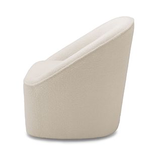 Poltrona Girevole Anson in Bouclé, Elegante Arredamento per Soggiorno - Product Image 6