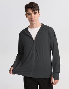 <b>Men</b> Sports <b>Long</b> <b>Sleeve</b> Jacket Half Zip Sweatshirt Fitness Jogging <b>Tops</b> Breathable Training Compression Running Lightweight Front - Product Image 4