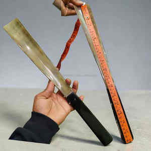 Chausse-pied en véritable corne de taureau de 18 pouces, manche en corne naturelle massif, aide à l'enfilage des chaussures à prix avantageux - Product Image 3