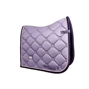 Almohadillas para silla de montar de alta calidad, acolchadas, para doma clásica, color morado, forradas de poliéster y forro polar, con correas de sujeción. - Product Image 1