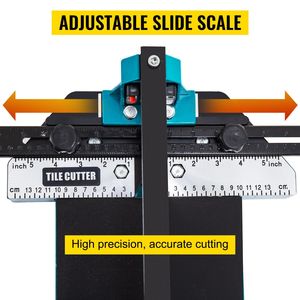 Tagliapiastrelle Manuale da 48 Pollici con Binario Singolo, Doppie Staffe e Tappo da 3/5 Pollici, Strumento di Taglio Laser di Precisione per Piastrelle - Product Image 1