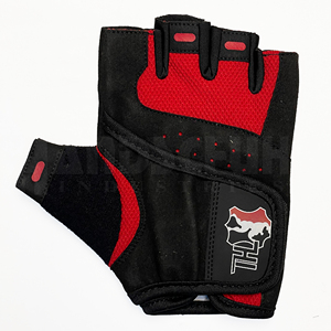 Gants de musculation professionnels rouges et noirs avec rembourrage amélioré de la paume |   Poignée antidérapante de qualité supérieure pour un équipement de musculation ultime - Product Image 4
