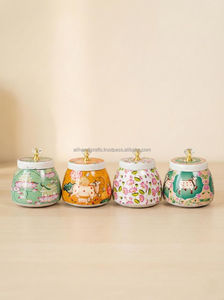 Metal Dry Fruit Bowl Set with Leaf Design for Table Decoration - Product Image 3